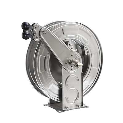 Food Grade SUS304 Stainless Steel Retractable High Pressure Hose Reel