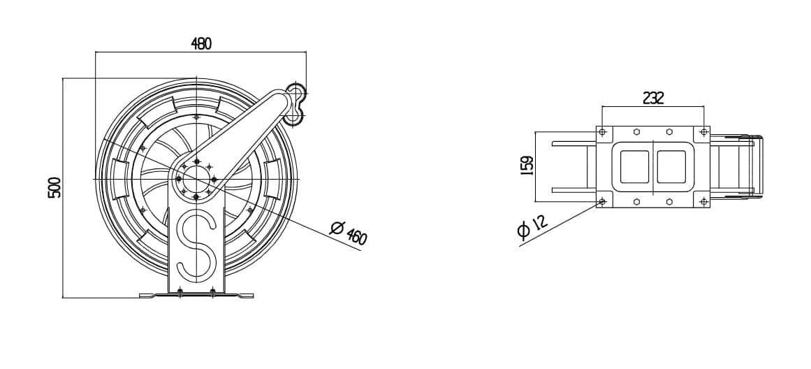 Food Grade SUS304 Stainless Steel Retractable High Pressure Hose Reel Food Grade SUS304 Stainless Steel Retractable High Pressure Hose Reel
