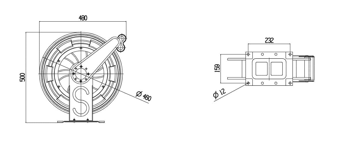 Heavy Duty Retractable High Pressure Hose Reel Heavy Duty Retractable High Pressure Hose Reel